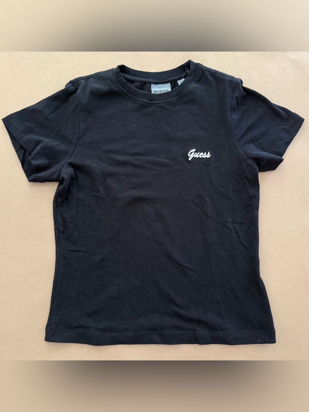 Guess Black Tee with White embroidered logo